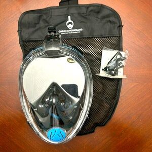 Oren full face snorkeling mask go pro compatible